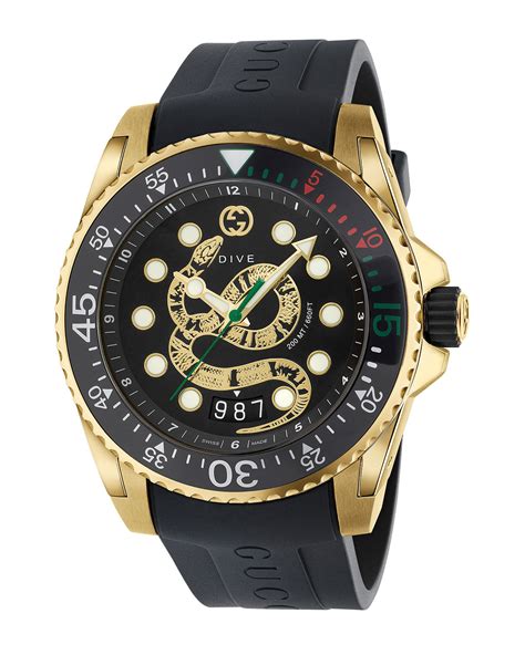 gucci dive wach|Gucci snake watch men's.